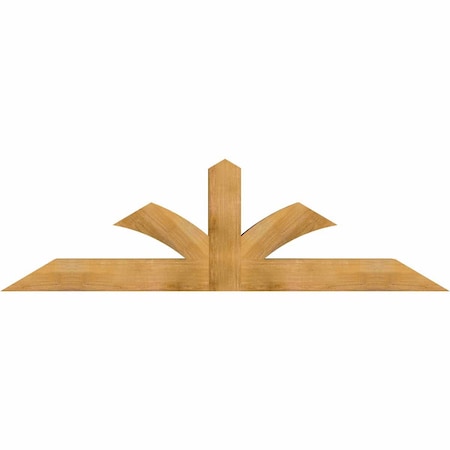 Ekena Millwork Richland Rough Sawn Timber Gable Bracket, Western Red Cedar, 84"W x 24"H x 6"D x 6"F, 7/12 Pitch GBW084X24X0606RIC00RWR